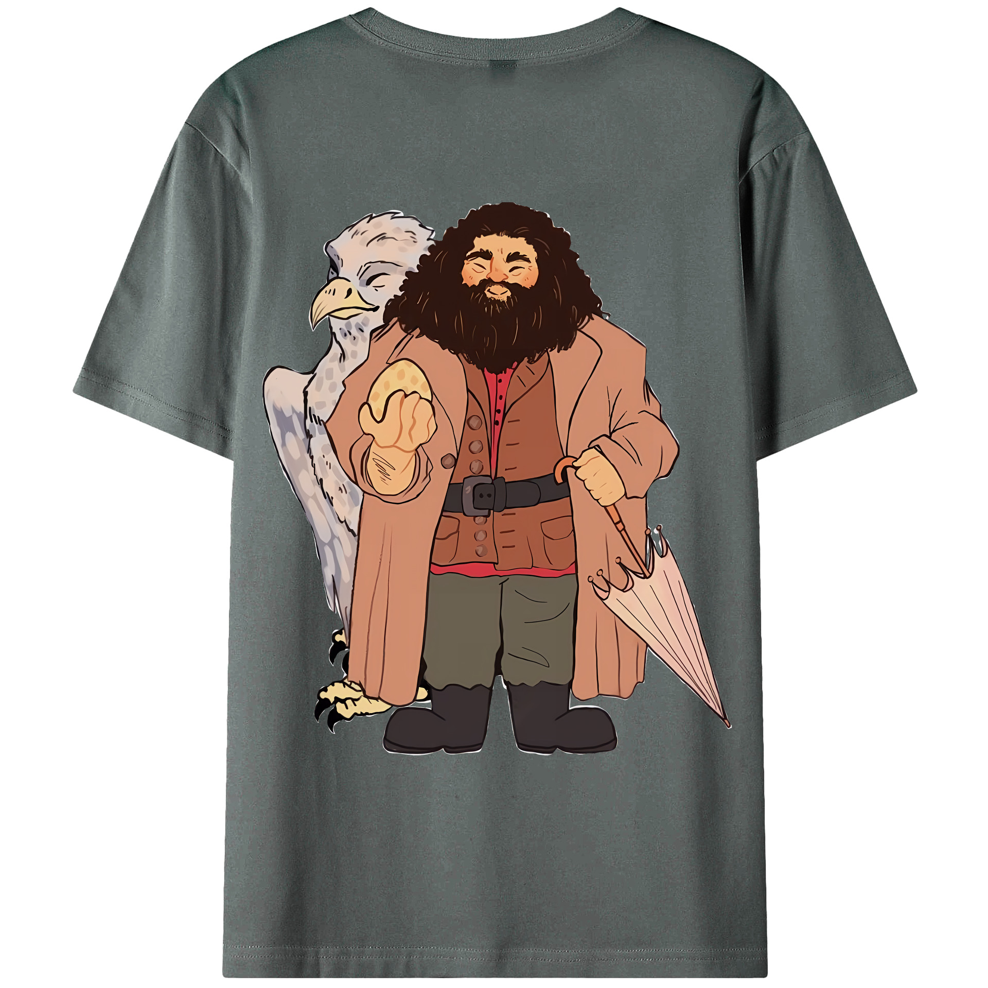 （画像用） Harry Potter ハリー・ポッターシリーズ 綿100％ メンズ半袖Tシャツ（バックプリント） 通気性